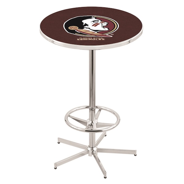 42" Chrome Florida State (Head) Pub Table